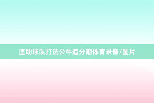 匡助球队打法公牛追分潮体育录像/图片