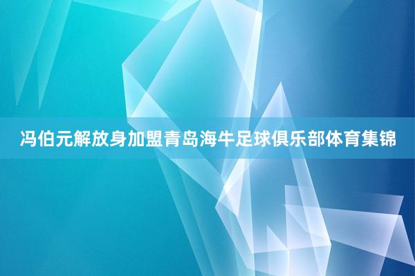 冯伯元解放身加盟青岛海牛足球俱乐部体育集锦