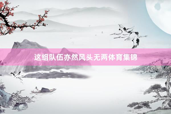 这组队伍亦然风头无两体育集锦