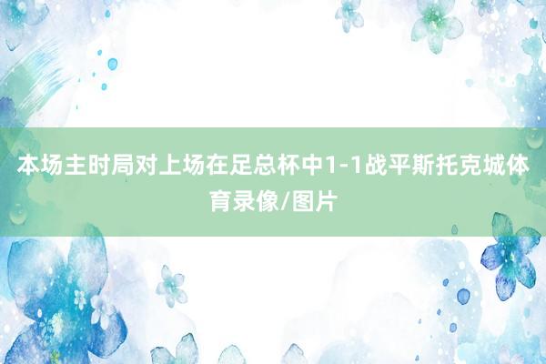 本场主时局对上场在足总杯中1-1战平斯托克城体育录像/图片