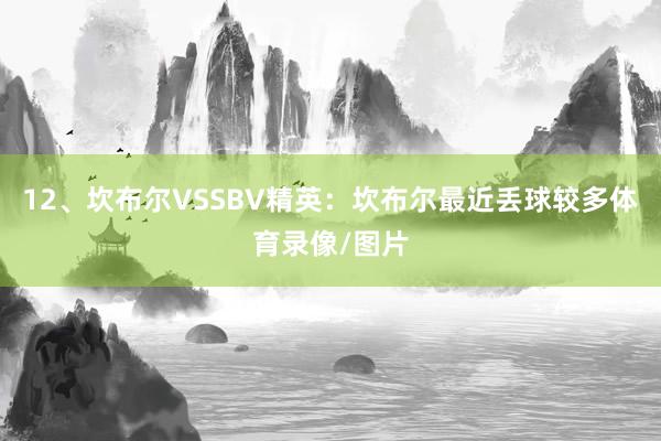 12、坎布尔VSSBV精英：坎布尔最近丢球较多体育录像/图片