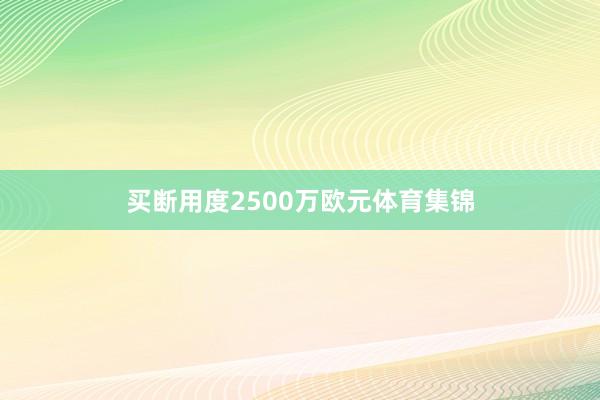 买断用度2500万欧元体育集锦