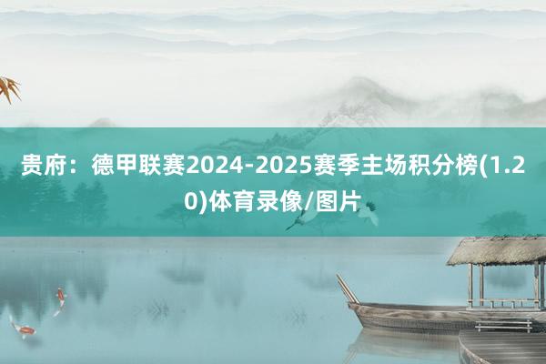 贵府：德甲联赛2024-2025赛季主场积分榜(1.20)体育录像/图片