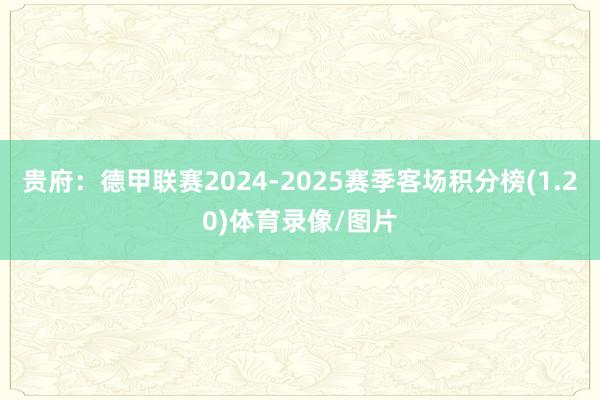 贵府:德甲联赛2024-2025赛季客场积分榜(1.20)体育录像/图片