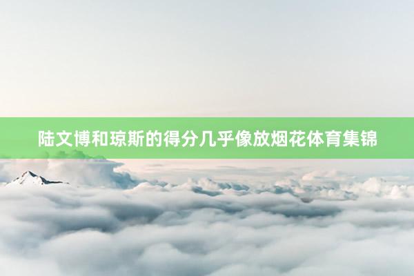 陆文博和琼斯的得分几乎像放烟花体育集锦