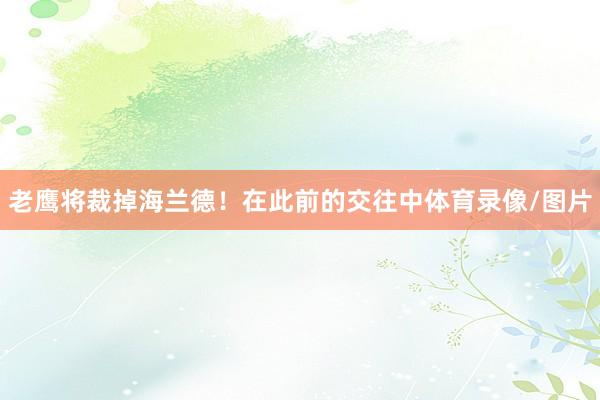 老鹰将裁掉海兰德！在此前的交往中体育录像/图片