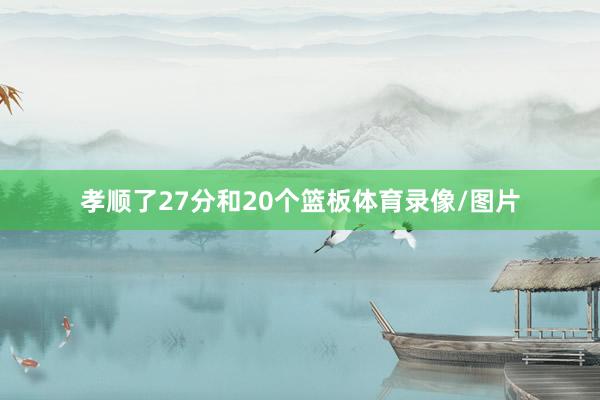 孝顺了27分和20个篮板体育录像/图片