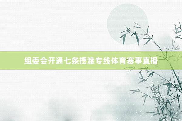 组委会开通七条摆渡专线体育赛事直播