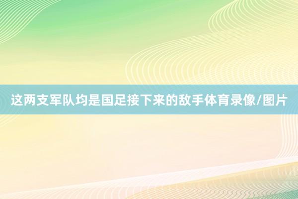 这两支军队均是国足接下来的敌手体育录像/图片