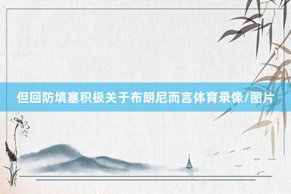 但回防填塞积极关于布朗尼而言体育录像/图片