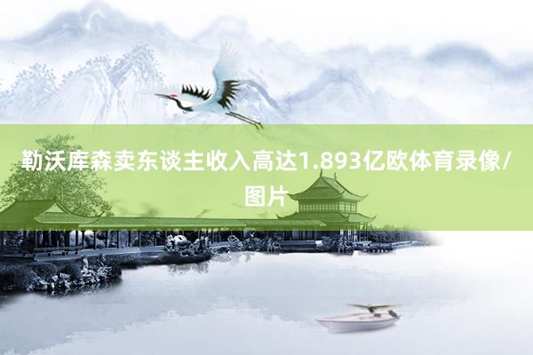 勒沃库森卖东谈主收入高达1.893亿欧体育录像/图片