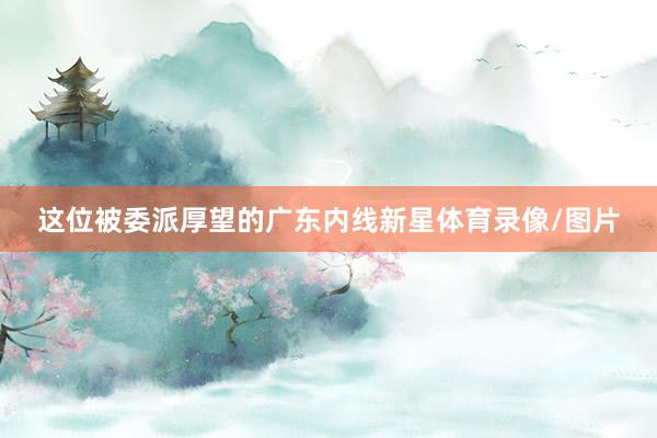 这位被委派厚望的广东内线新星体育录像/图片