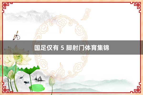 国足仅有 5 脚射门体育集锦