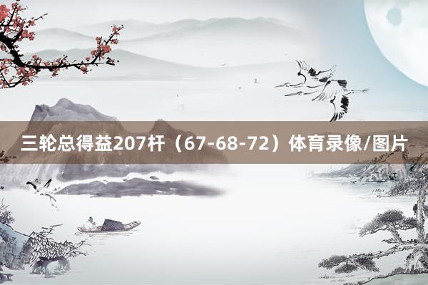 三轮总得益207杆（67-68-72）体育录像/图片