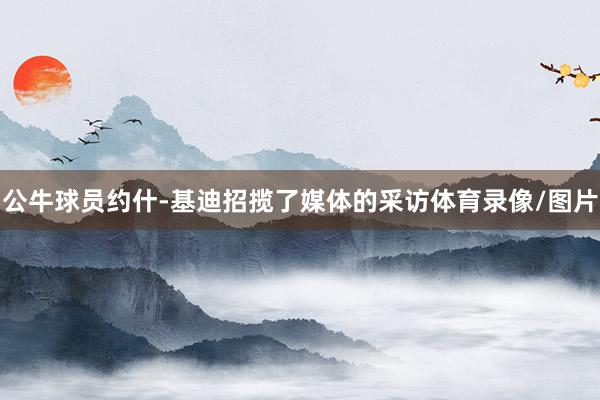 公牛球员约什-基迪招揽了媒体的采访体育录像/图片