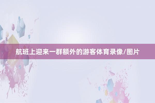 航班上迎来一群额外的游客体育录像/图片