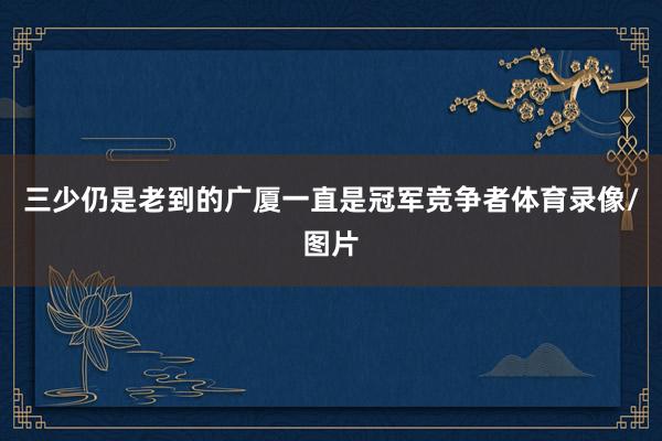 三少仍是老到的广厦一直是冠军竞争者体育录像/图片