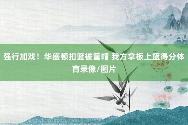 强行加戏！华盛顿扣篮被筐帽 我方拿板上篮得分体育录像/图片