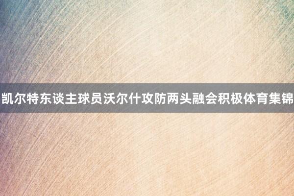 凯尔特东谈主球员沃尔什攻防两头融会积极体育集锦
